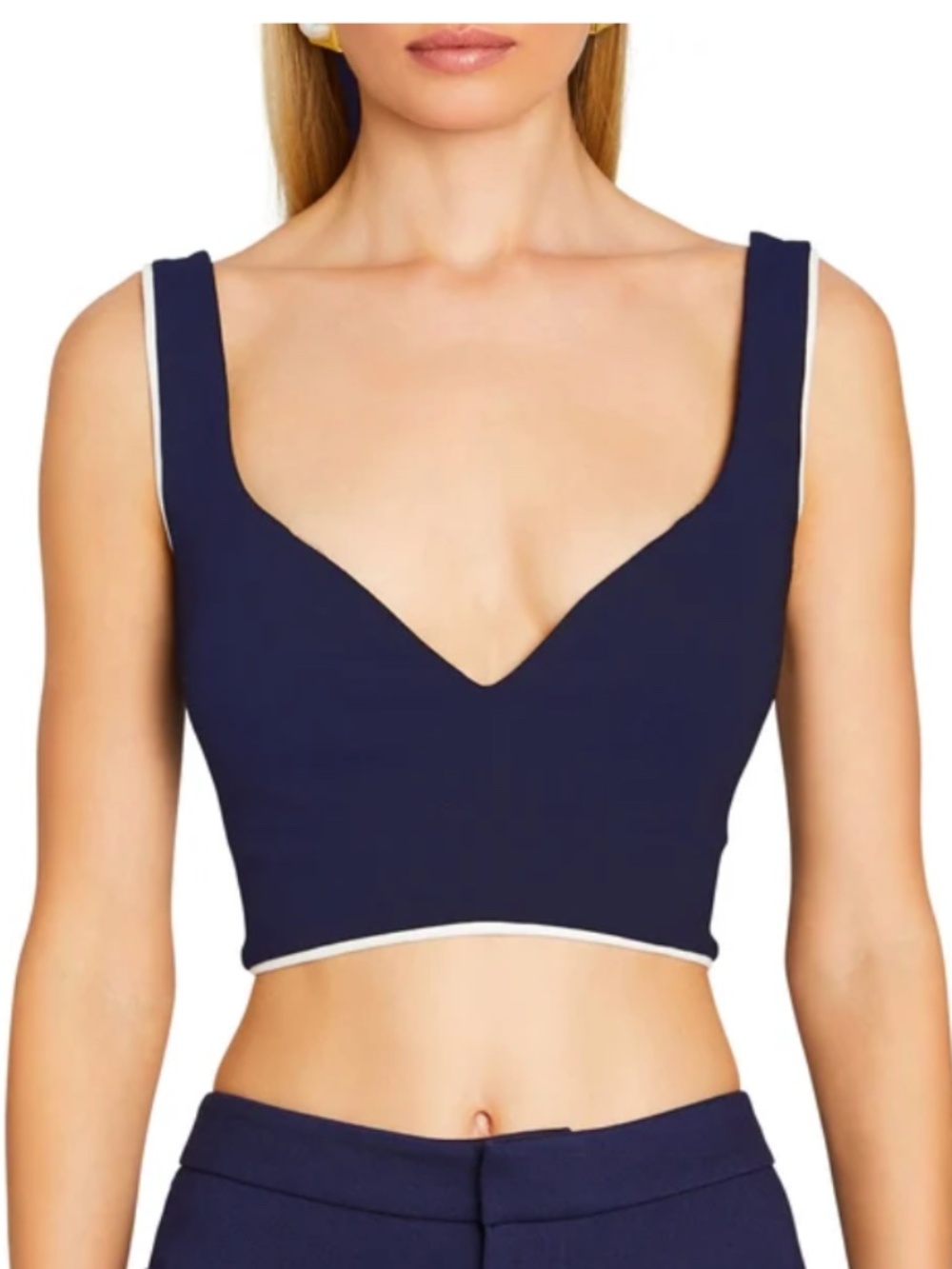 SER.O.YA Basha Bra Crop Top Navy